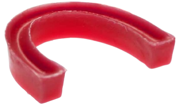 Waswallen voorgevormd extra hoog 14 mm rood (80 stuks)